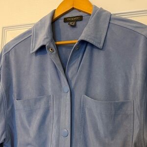 Primark Sky Blue Suede-Style Shacket